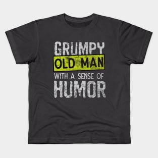 Grumpy Old Man With A Sense Of Humor Kids T-Shirt